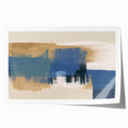 Abstract wall art print showcasing vibrant strokes and lines in bold colors, ideal for modern home decor, available as a rolled canvas.