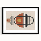 Framed wall art featuring an abstract strokes and lines design in black and white, showcasing modern artistic flair with a sleek matte finish.