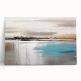 Abstract canvas wall art showcasing vibrant strokes and lines in a modern design, perfect for contemporary home decor, adding visual interest.