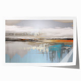 Abstract wall art print featuring dynamic strokes and lines in vibrant colors, perfect for modern home decor and artistic expression.