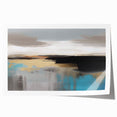 Abstract wall art print featuring vibrant strokes and lines in shades of blue, yellow, and red, ideal for modern home decor and artistic expression.
