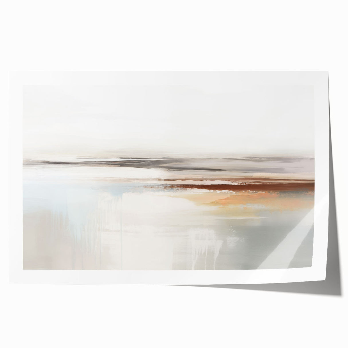 Abstract wall art print showcasing vibrant strokes and lines in a modern design, perfect for contemporary home décor or office styling.