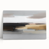 Abstract wall art featuring vibrant strokes and lines in shades of blue, orange, and yellow, designed for modern home decor.
