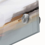 Close-up of an abstract wall art piece showcasing vibrant strokes and lines in a mix of colors, designed for modern home decor.