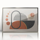 Framed abstract wall art print showcasing dynamic strokes and lines in shades of silver and gray, enhancing modern home decor aesthetics.