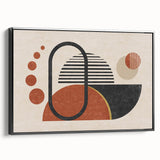 Framed abstract wall art showcasing dynamic strokes and lines in black and white, emphasizing modern design and artistic flair.