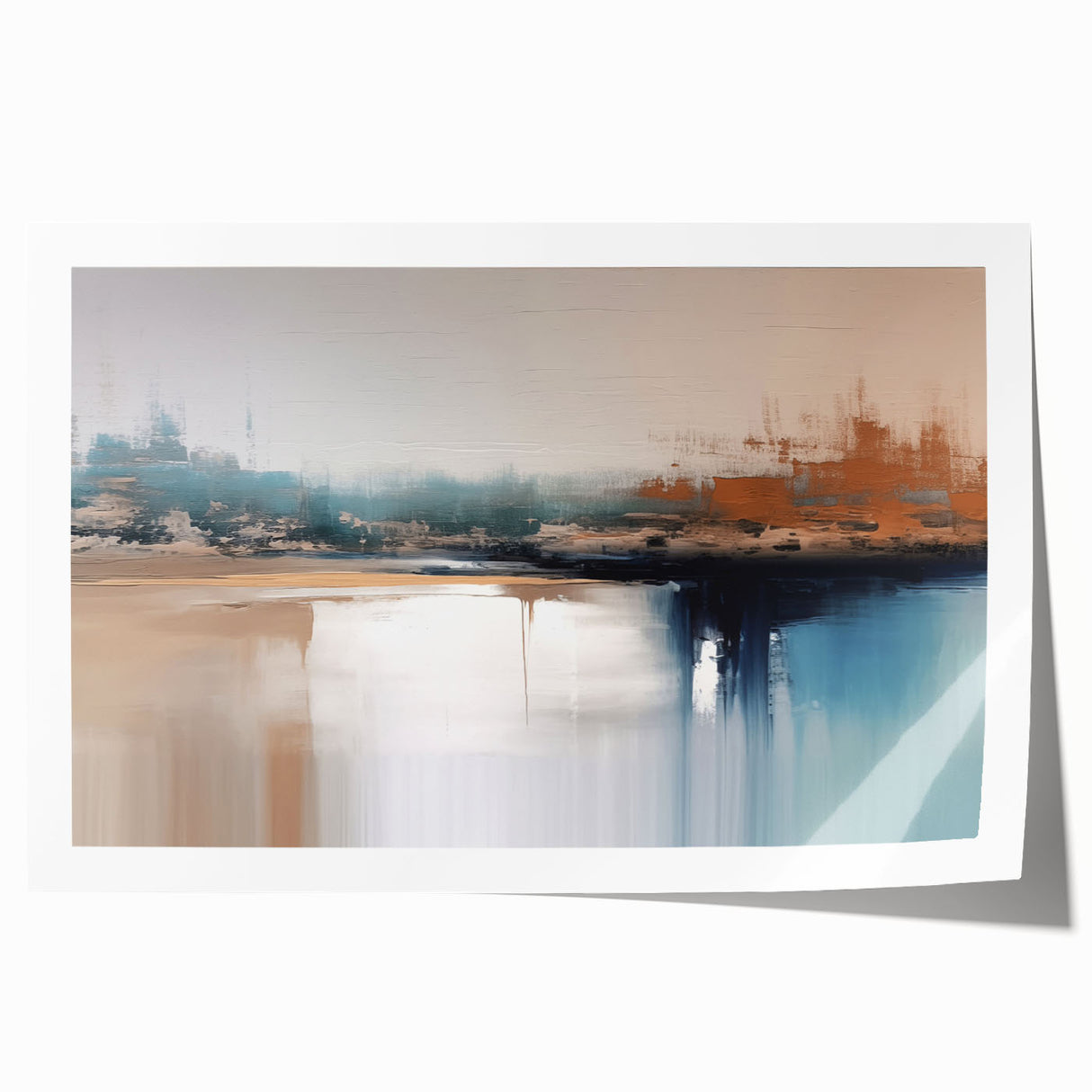 Abstract wall art print showcasing vibrant strokes and lines in a colorful design, ideal for modern decor and artistic expression. Perfect for enhancing living spaces with contemporary flair.