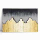 Abstract strokes and lines design on stretched canvas wall art, showcasing vibrant colors and dynamic patterns, perfect for modern decor.