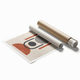 Abstract wall art print showcasing vibrant strokes and lines in a modern design, ideal for contemporary home decor and framing options.