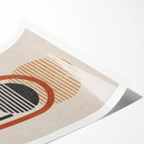 Abstract wall art print showcasing vibrant strokes and lines in a modern design, perfect for adding a pop of color to any space. The rolled print is ideal for framing and complements contemporary decor styles.