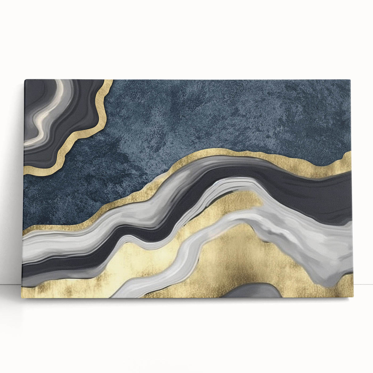 Abstract canvas wall art showcasing vibrant strokes and lines in a modern design, perfect for contemporary home decor.