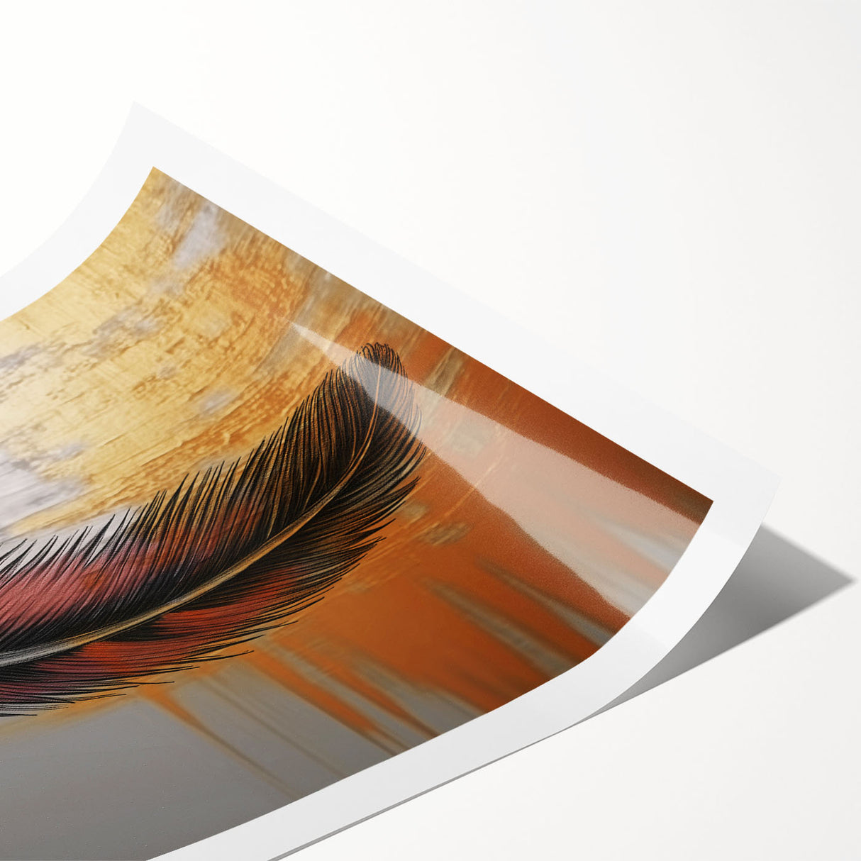 Abstract wall art print showcasing vibrant strokes and dynamic lines in bold colors, perfect for modern home decor or gallery display.