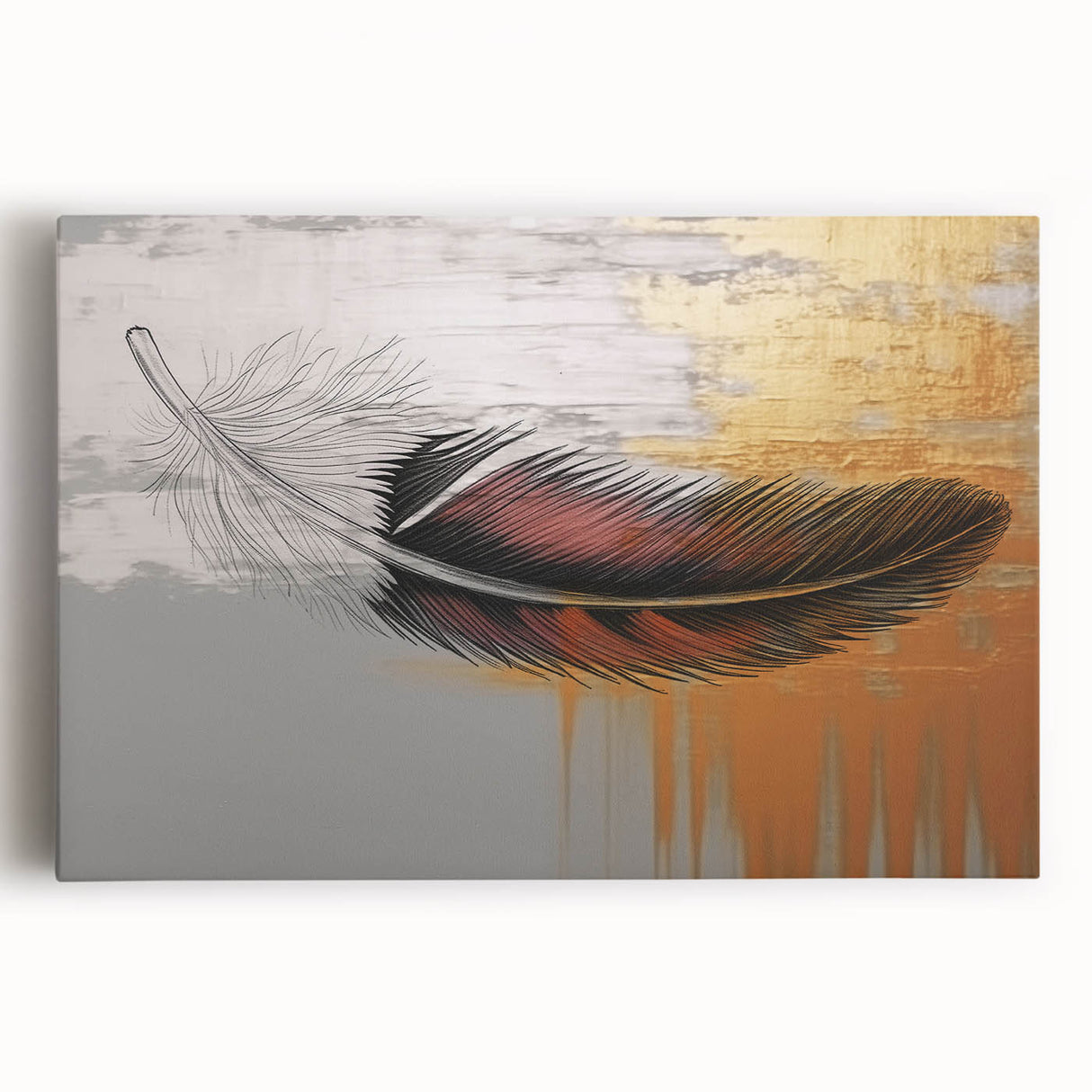Abstract wall art canvas print showcasing vibrant strokes and lines in a modern design, perfect for contemporary home decor.