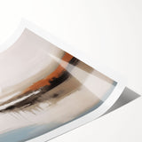 Abstract wall art print showcasing colorful strokes and lines in vibrant hues, ideal for modern home decor or office spaces.