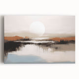 Abstract canvas wall art showcasing vibrant strokes and lines in bold colors, designed to add a modern touch to any interior space.