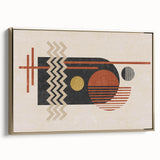 Framed abstract wall art showcasing elegant gold strokes and lines on a textured canvas, enhancing modern decor with a sophisticated touch.