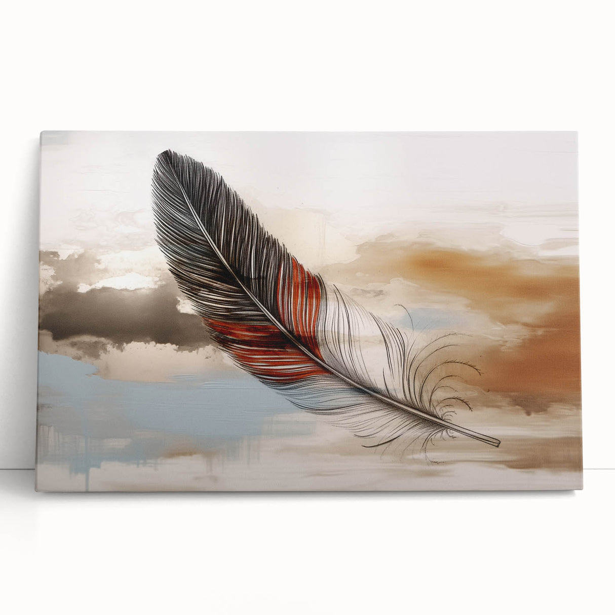 Abstract wall art canvas featuring colorful strokes and lines in vibrant hues, ideal for modern home decor and artistic settings.