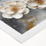 Colorful abstract strokes and lines design on rolled canvas, perfect for modern home decor. Ideal for adding a contemporary touch to any space.