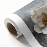 Abstract rolled canvas wall art showcasing vibrant strokes and lines in hues of blue, yellow, and red, perfect for modern home decor.