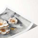 Colorful abstract strokes and lines art print showcasing vibrant hues of blue, yellow, and pink, ideal for modern home decor or office settings.