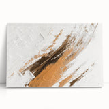 Abstract wall art featuring colorful strokes and lines in vibrant hues of blue, yellow, and red, printed on stretched canvas, perfect for modern decor.