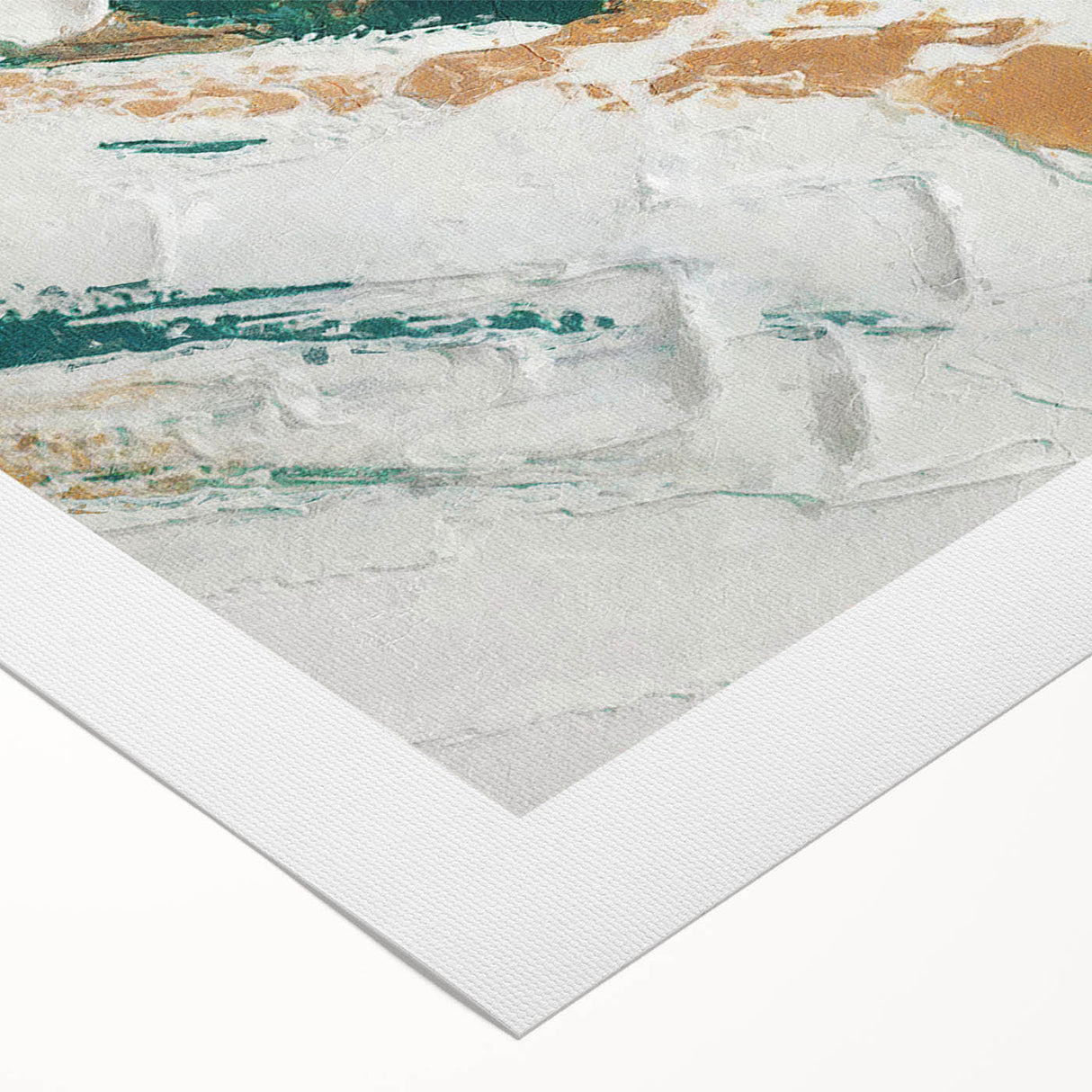 Abstract canvas art showcasing vibrant strokes and lines in blue, orange, and gold hues, perfect for modern home decor and stylish interiors.