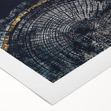 Abstract wall art print showcasing dynamic strokes and lines in vibrant colors, perfect for modern home decor or office settings.