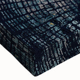 Abstract canvas wall art showcasing vibrant strokes and lines in shades of blue, orange, and yellow, ideal for modern decor.