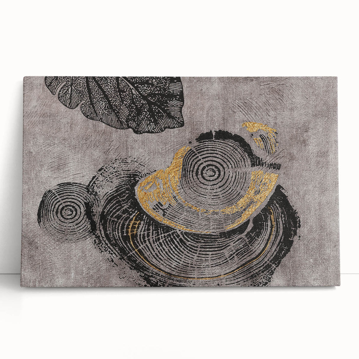 Abstract wall art featuring colorful strokes and lines on stretched canvas, showcasing vibrant hues of blue, orange, and yellow, perfect for modern decor.