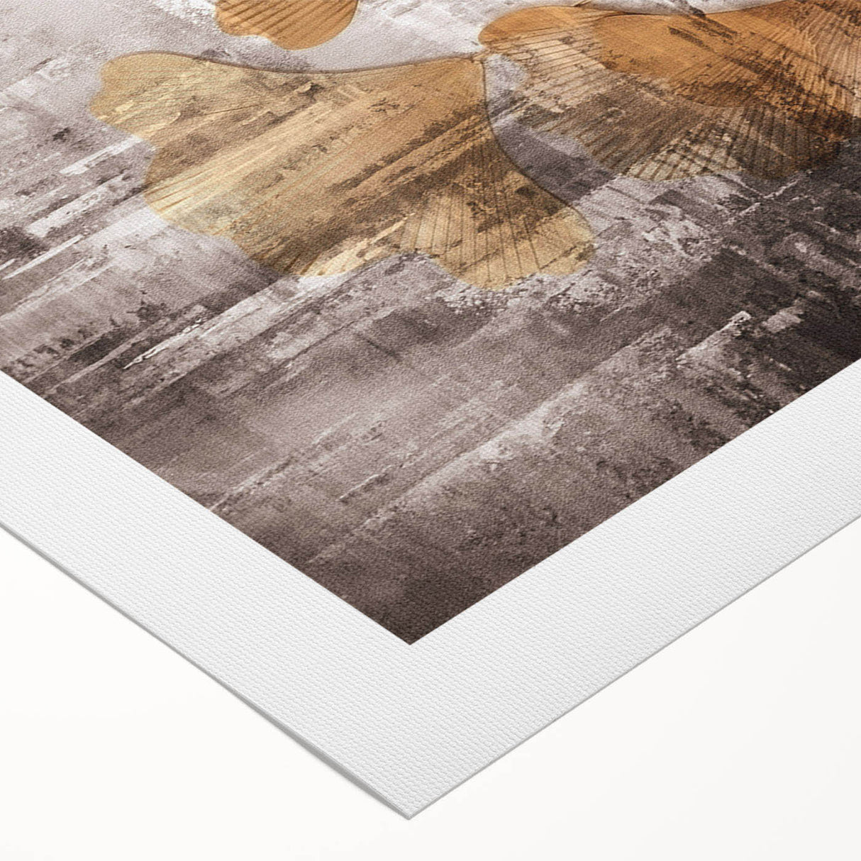 Abstract canvas wall art featuring colorful strokes and lines, perfect for modern decor, showcasing a vibrant blend of blues, oranges, and yellows.