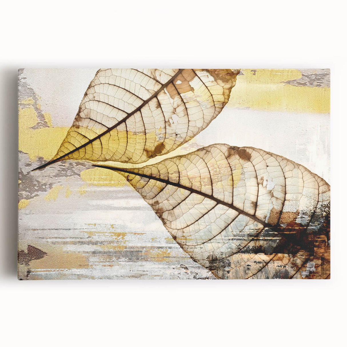 Abstract wall art featuring vibrant strokes and lines in a colorful design, printed on stretched canvas, perfect for modern home decor.