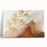 Abstract wall art design showcasing vibrant strokes and lines in shades of blue, orange, and yellow, ideal for modern home decor.