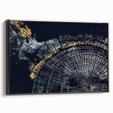 Framed abstract wall art showcasing dynamic strokes and lines in black and white, perfect for modern home decor and artistic expression.