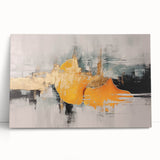 Abstract wall art featuring a vibrant collection of colorful strokes and lines on stretched canvas, ideal for modern home decor and artistic expression.
