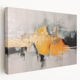 Abstract canvas wall art showcasing vibrant strokes and lines in a modern design, perfect for enhancing contemporary home decor aesthetics.