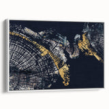 Framed canvas wall art showcasing abstract strokes and lines in a harmonious blend of white, gray, and soft pastel colors, perfect for modern home decor. Ideal for adding a touch of elegance to living spaces or offices.