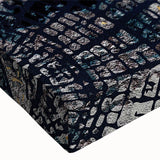 Close-up of a stretched canvas featuring an abstract strokes and lines design, showcasing vibrant colors and intricate patterns, perfect for modern home decor. Ideal for art enthusiasts seeking unique wall art collections.