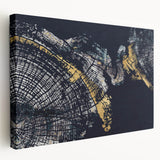 Abstract strokes and lines design on stretched canvas wall art, showcasing vibrant colors and unique patterns, ideal for modern home decor. Perfect for enhancing any living space.