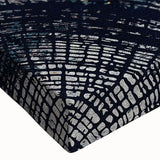 Close-up of an abstract strokes and lines design on stretched canvas wall art, showcasing vibrant colors and intricate textures perfect for modern home decor.