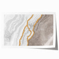 Abstract wall art print featuring vibrant strokes and lines in blue, orange, and yellow, ideal for modern home decor or gallery display.