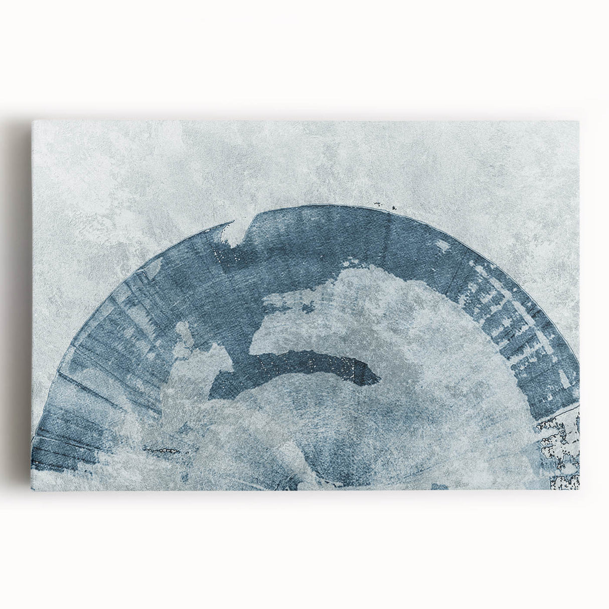 Abstract wall art featuring dynamic strokes and lines in vibrant colors, printed on stretched canvas, perfect for modern decor.
