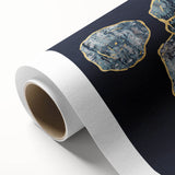 Abstract design featuring colorful strokes and lines on rolled canvas wall art, ideal for modern home decor. Packaged in a protective cardboard tube.