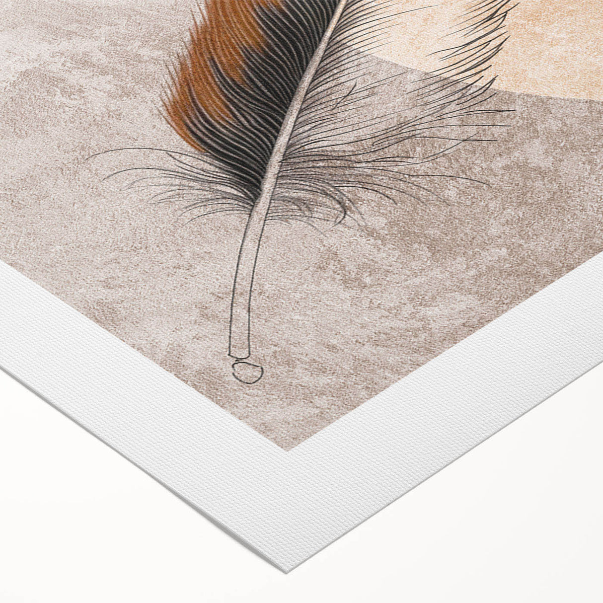 Abstract wall art design featuring colorful strokes and lines on rolled canvas, ideal for modern decor, showcasing vibrant hues and dynamic patterns.