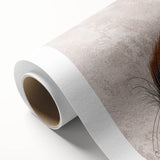 Abstract wall art design with vibrant strokes and lines in bold colors, ideal for modern decor, showcased on rolled canvas for easy framing.