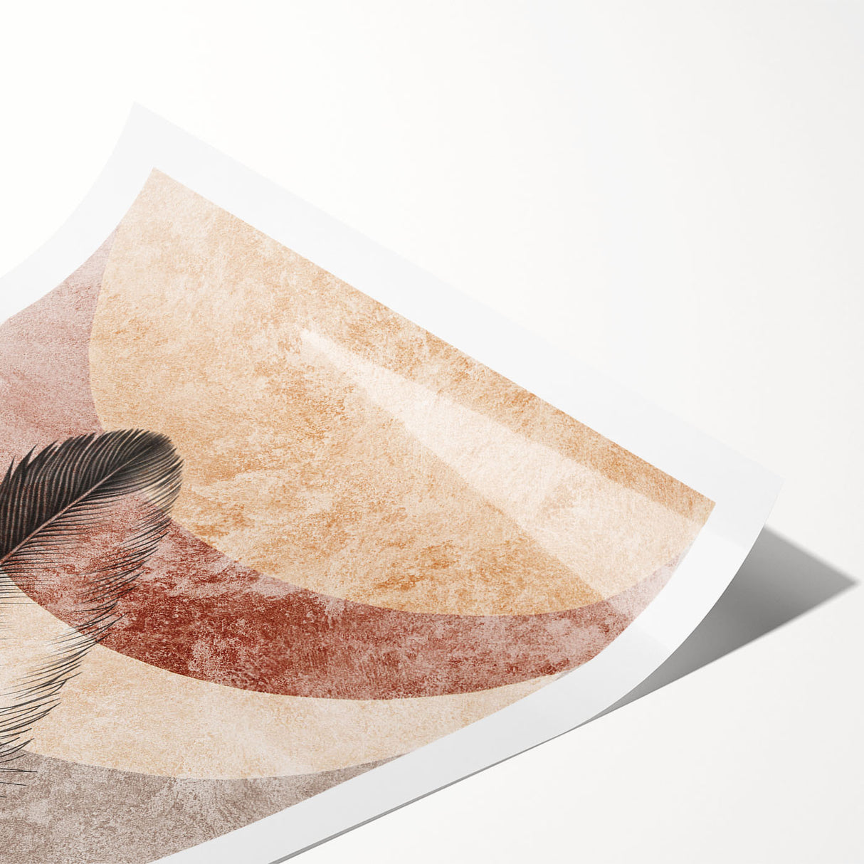 Abstract wall art print showcasing vibrant strokes and lines in a colorful design, ideal for modern home decor or creative spaces.