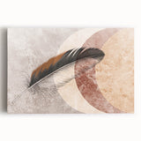 Abstract strokes and lines design in vibrant colors on stretched canvas wall art, showcasing modern artistic flair for contemporary decor.