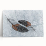 Abstract wall art design showcasing vibrant strokes and lines in a range of colors, printed on stretched canvas for modern decor.