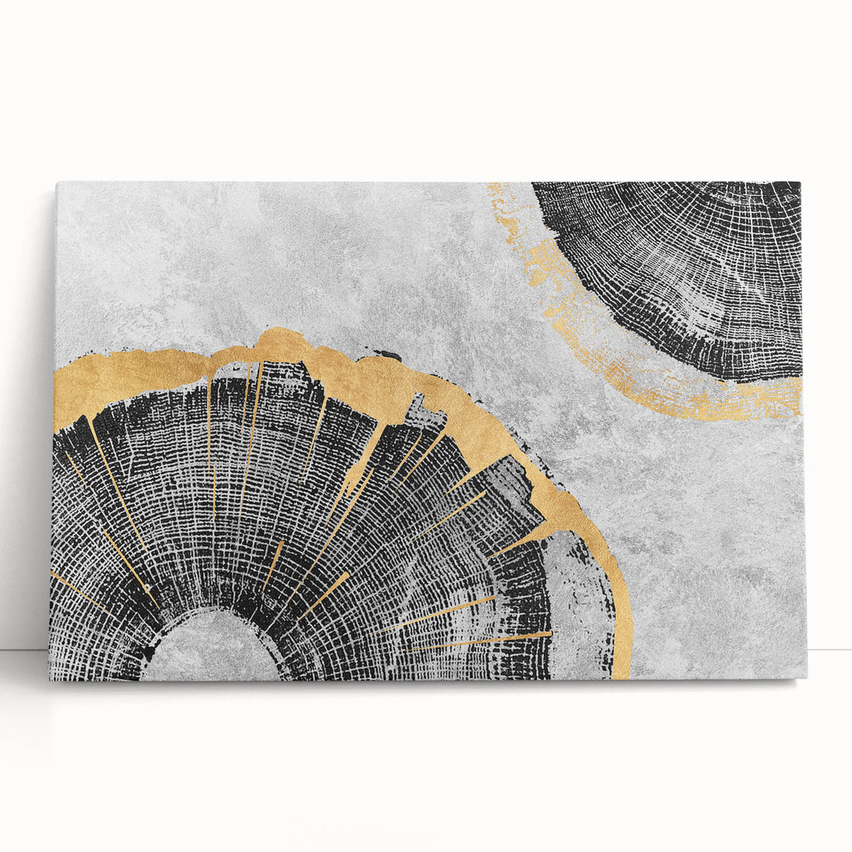 Abstract wall art featuring colorful strokes and lines on stretched canvas, showcasing a modern design ideal for contemporary home decor.