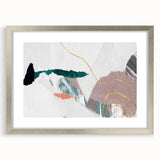 Abstract wall art featuring dynamic strokes and lines in a stylish silver frame, designed to enhance modern interiors. Ideal for contemporary decor enthusiasts.