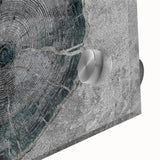 Close-up of an abstract strokes and lines design wall art piece on acrylic glass, showcasing vibrant colors and fluid patterns for modern decor.